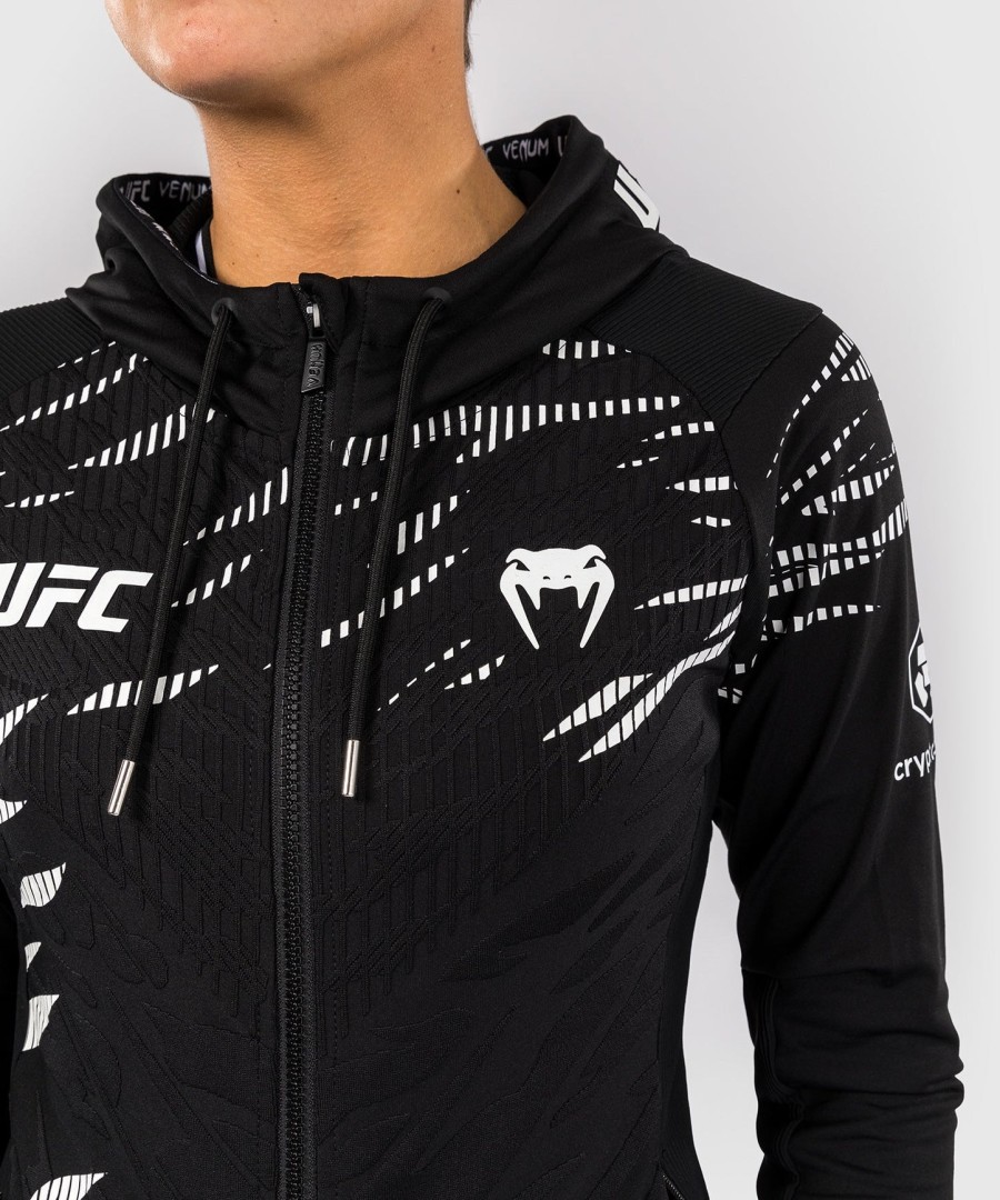 ufc fusion by venum authentic fight night women walkout hoodie - black