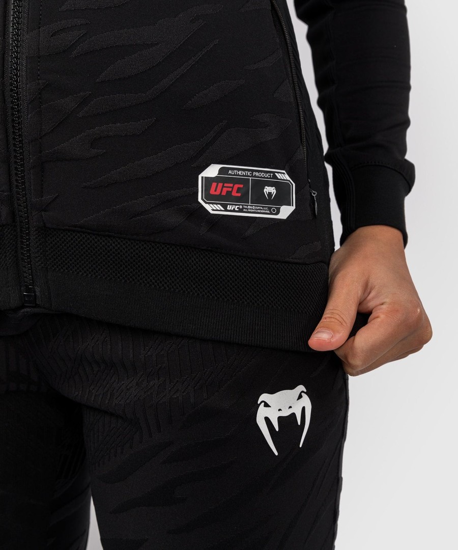 ufc fusion by venum authentic fight night women walkout hoodie - black