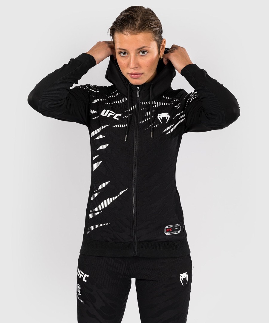 ufc fusion by venum authentic fight night women walkout hoodie - black