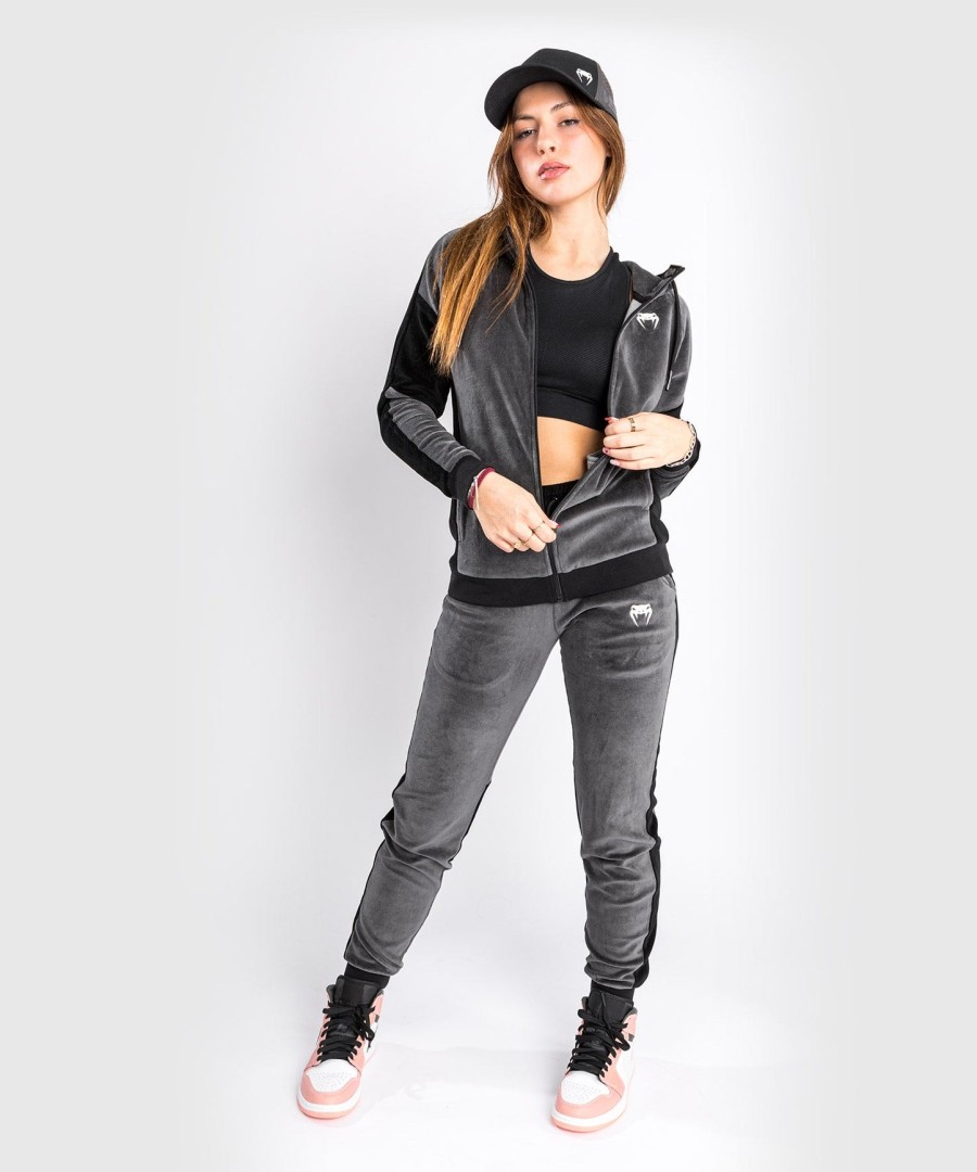 venum camoline 2.0 velvet track jacket - for women - greyblack