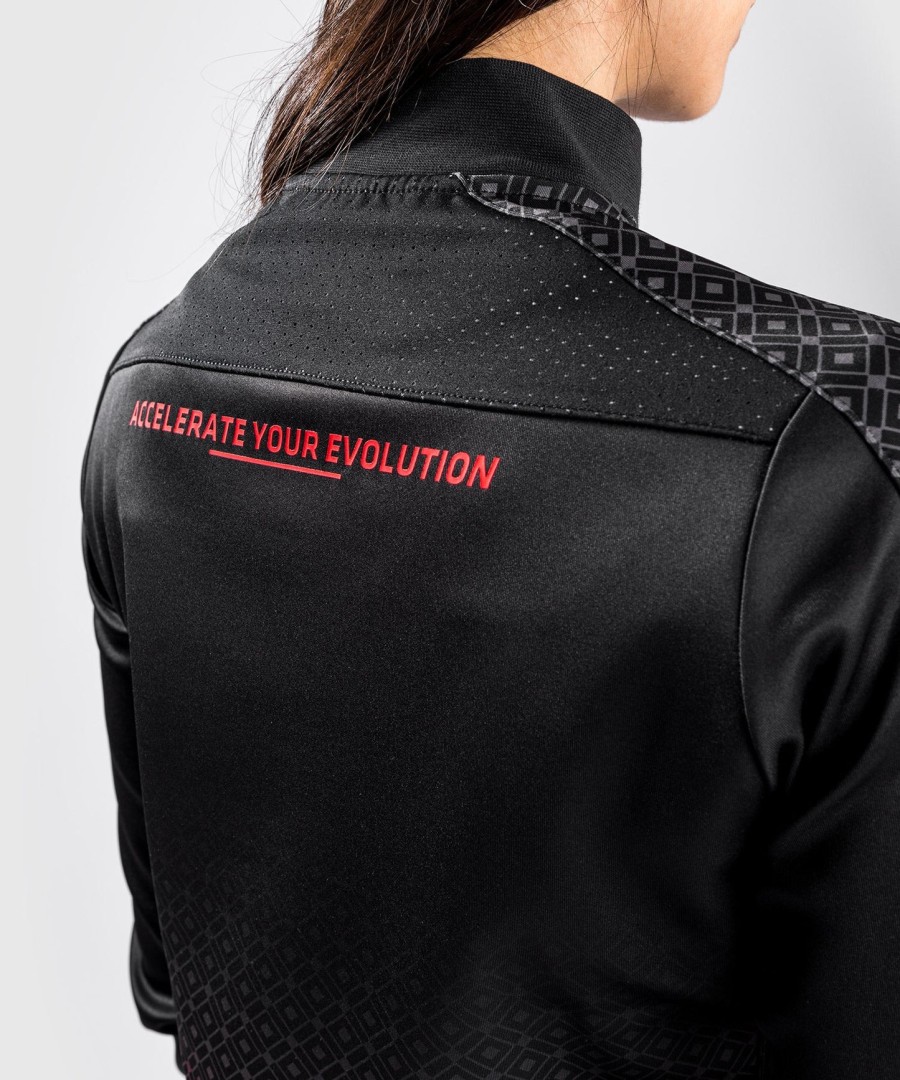 ufc venum performance institute track jacket - for women - blackred