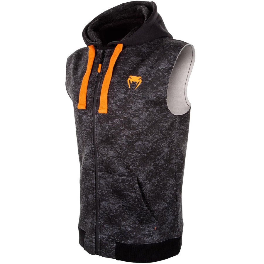 venum tramo sleeveless hoodie - blackgrey