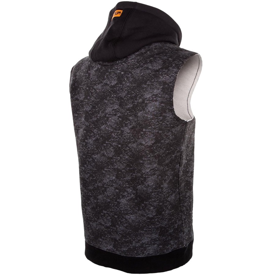 venum tramo sleeveless hoodie - blackgrey