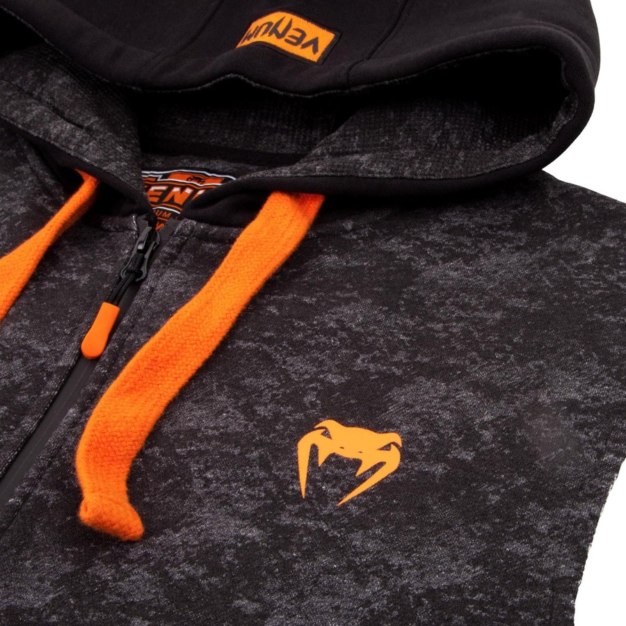 venum tramo sleeveless hoodie - blackgrey