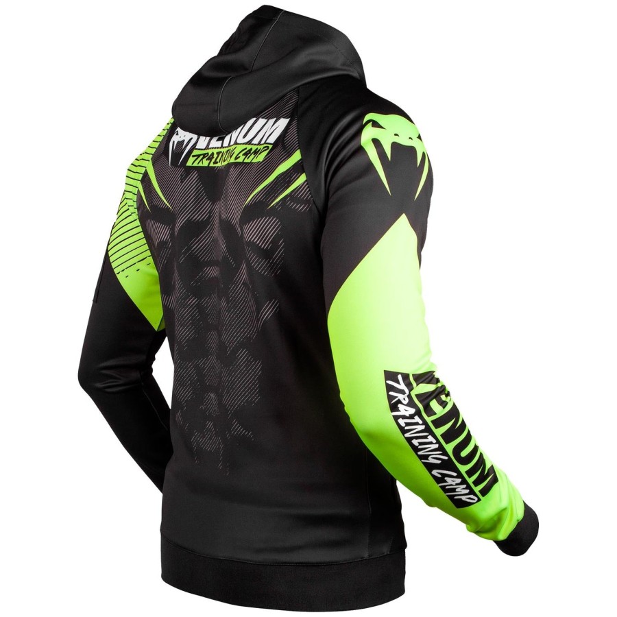 venum training camp 2.0 hoodie - blackneo yellow