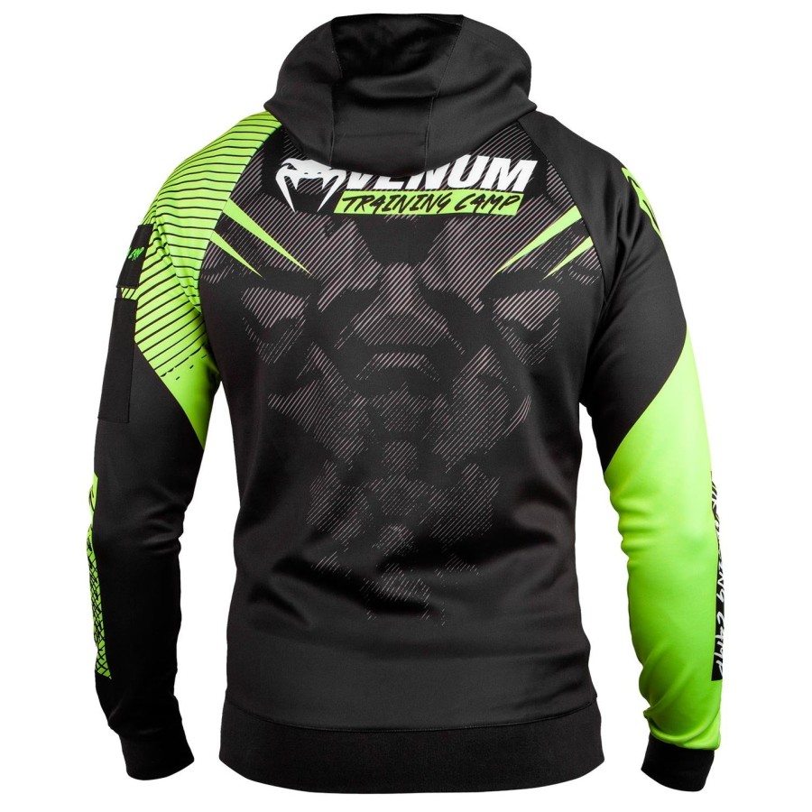 venum training camp 2.0 hoodie - blackneo yellow