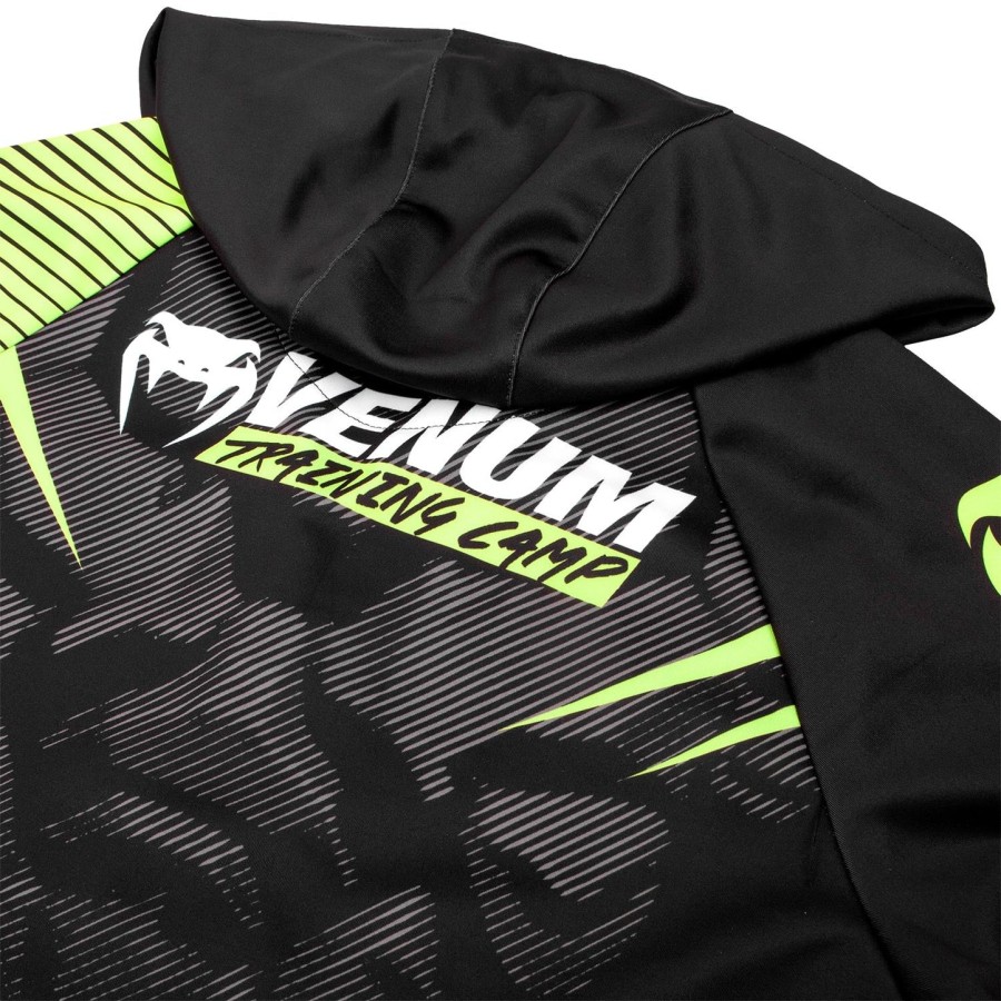 venum training camp 2.0 hoodie - blackneo yellow