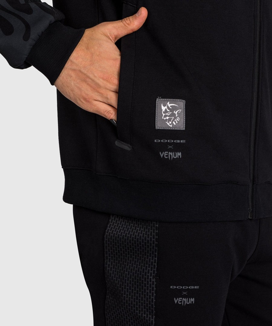venum x dodge demon 170 men full-zip jacket - black