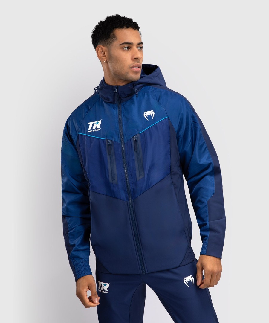 venum x top rank original men full zip hoodie - navy blue