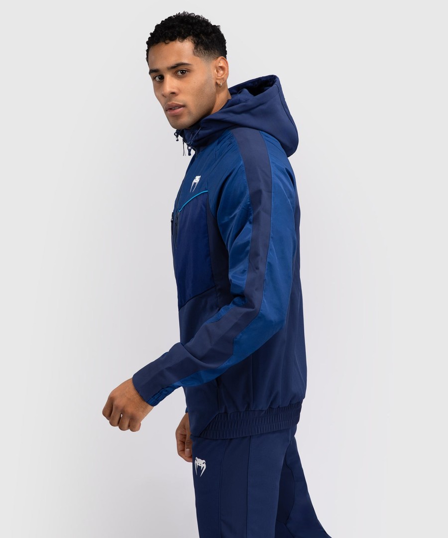 venum x top rank original men full zip hoodie - navy blue