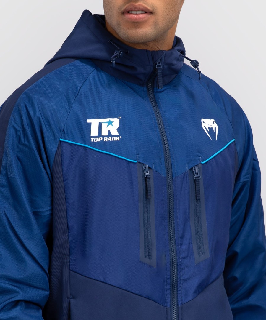 venum x top rank original men full zip hoodie - navy blue