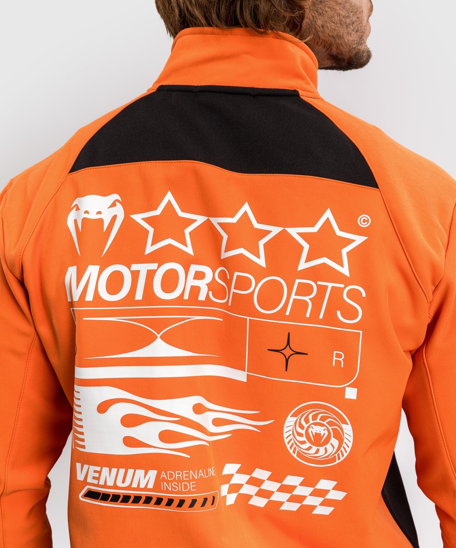 venum motorsport softshell jacket - tangerine