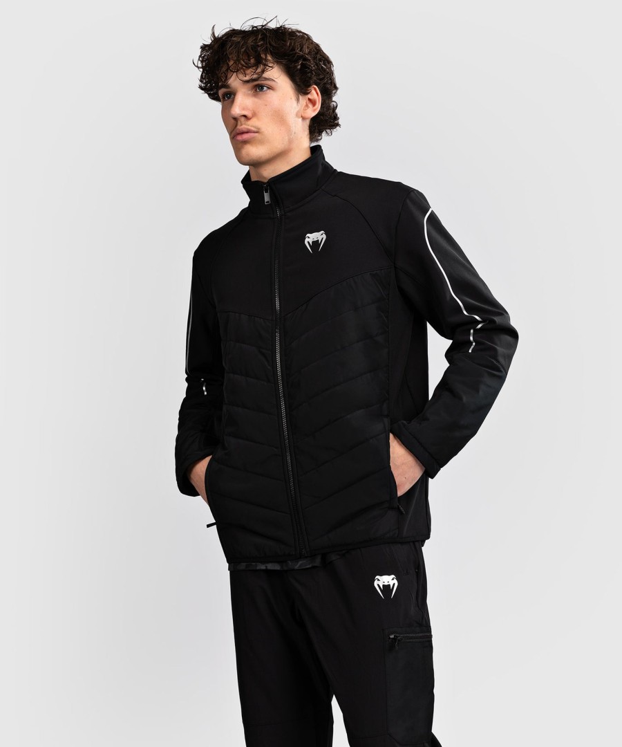 venum paddock softshell jacket long sleeves - black