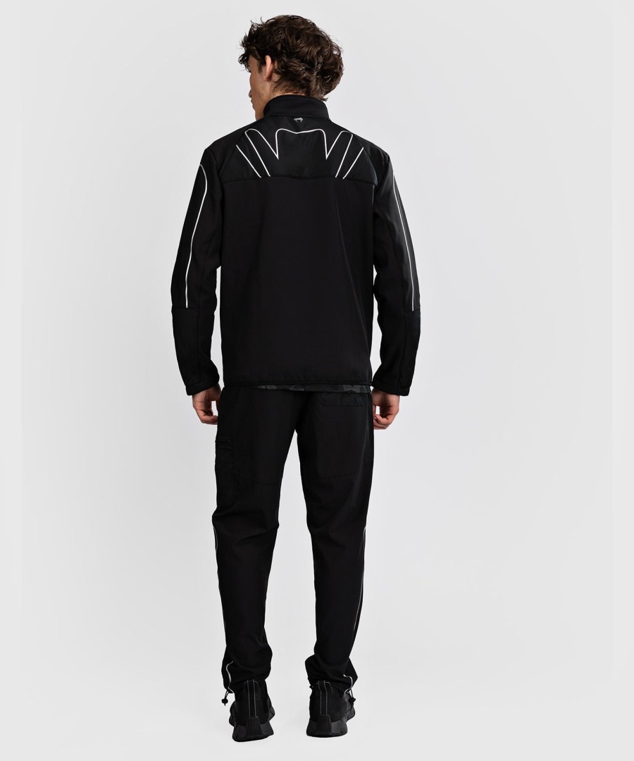 venum paddock softshell jacket long sleeves - black