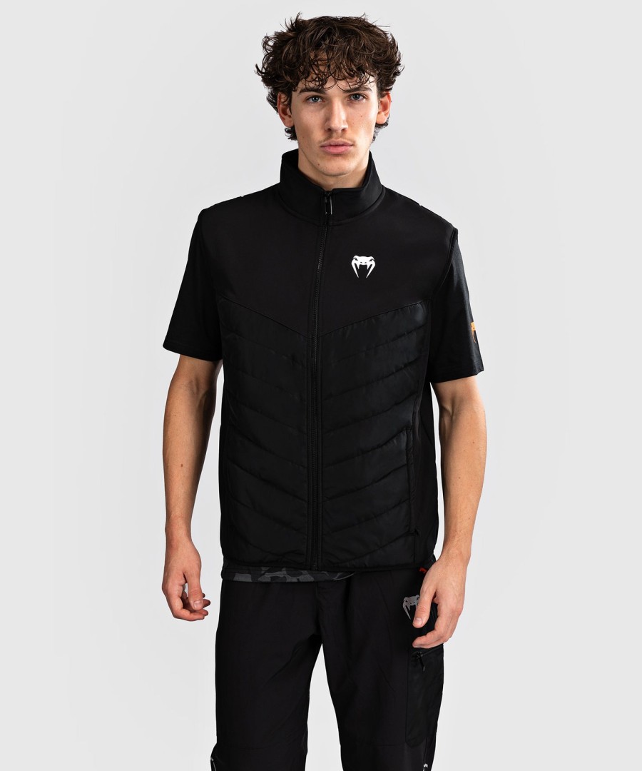 venum paddock softshell jacket short sleeves - black