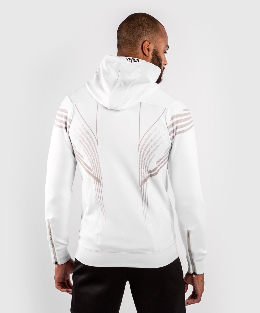 ufc venum authentic fight night men walkout hoodie - white