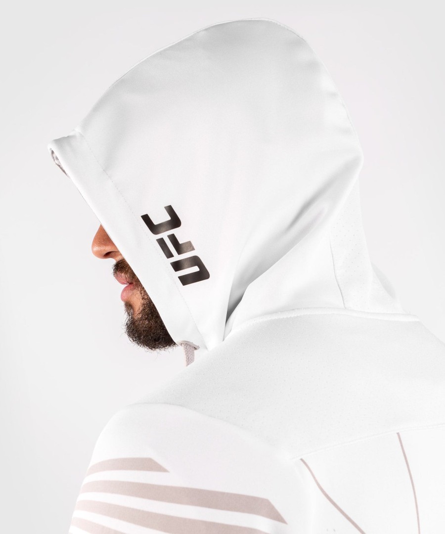 ufc venum authentic fight night men walkout hoodie - white