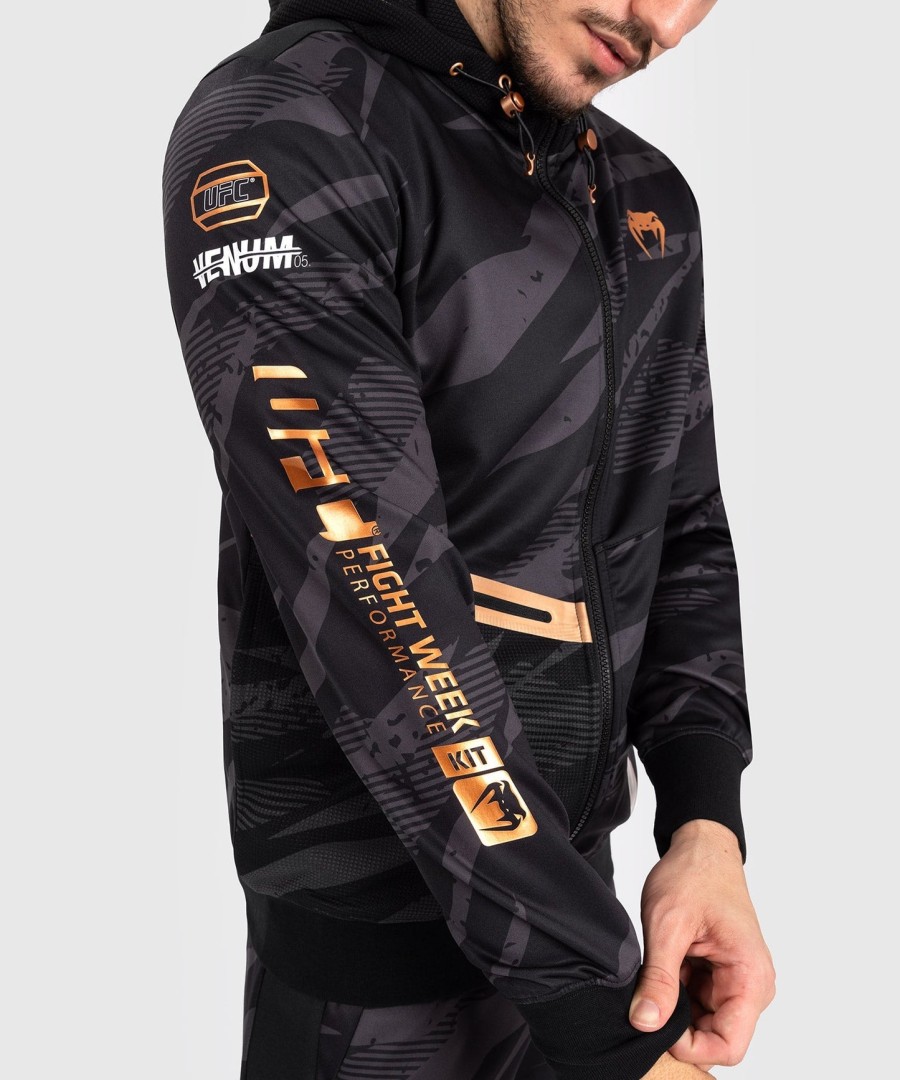 ufc adrenaline by venum fight week men zip hoodie - urban camo