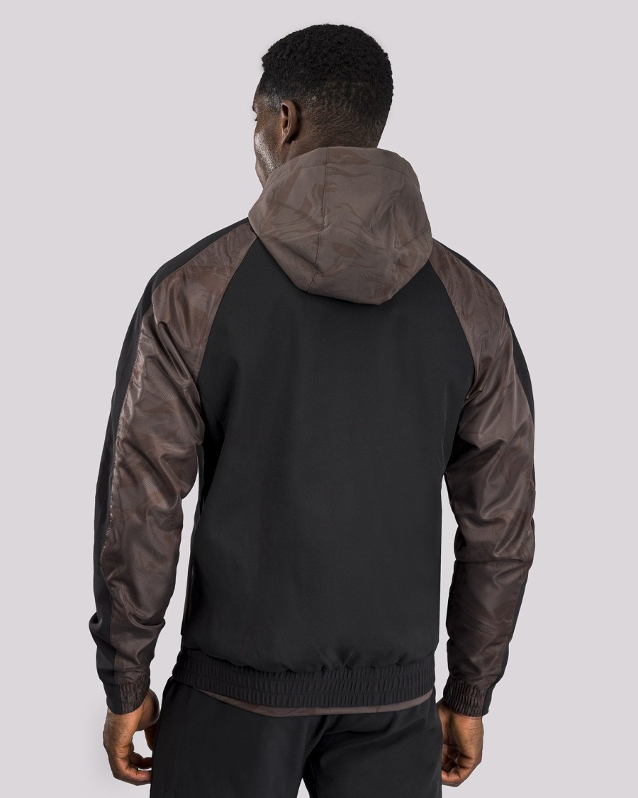 ufc fusion by venum fight week men zip hoodie - earthen brown