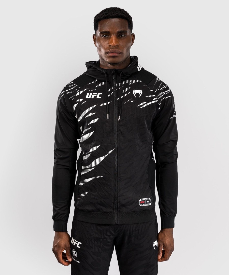 ufc fusion by venum authentic fight night men walkout hoodie - black