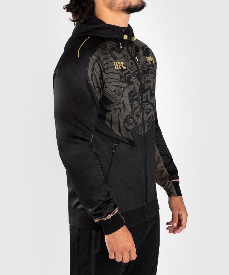 noche ufc by venum authentic fight night men walkout hoodie - black