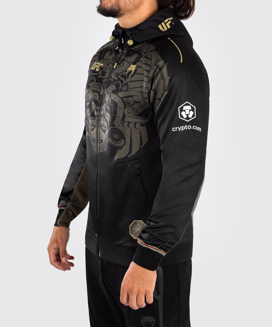 noche ufc by venum authentic fight night men walkout hoodie - black