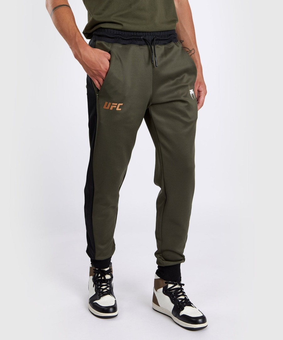 ufc adrenaline by venum fight week men performance jogging pants - khakibronze
