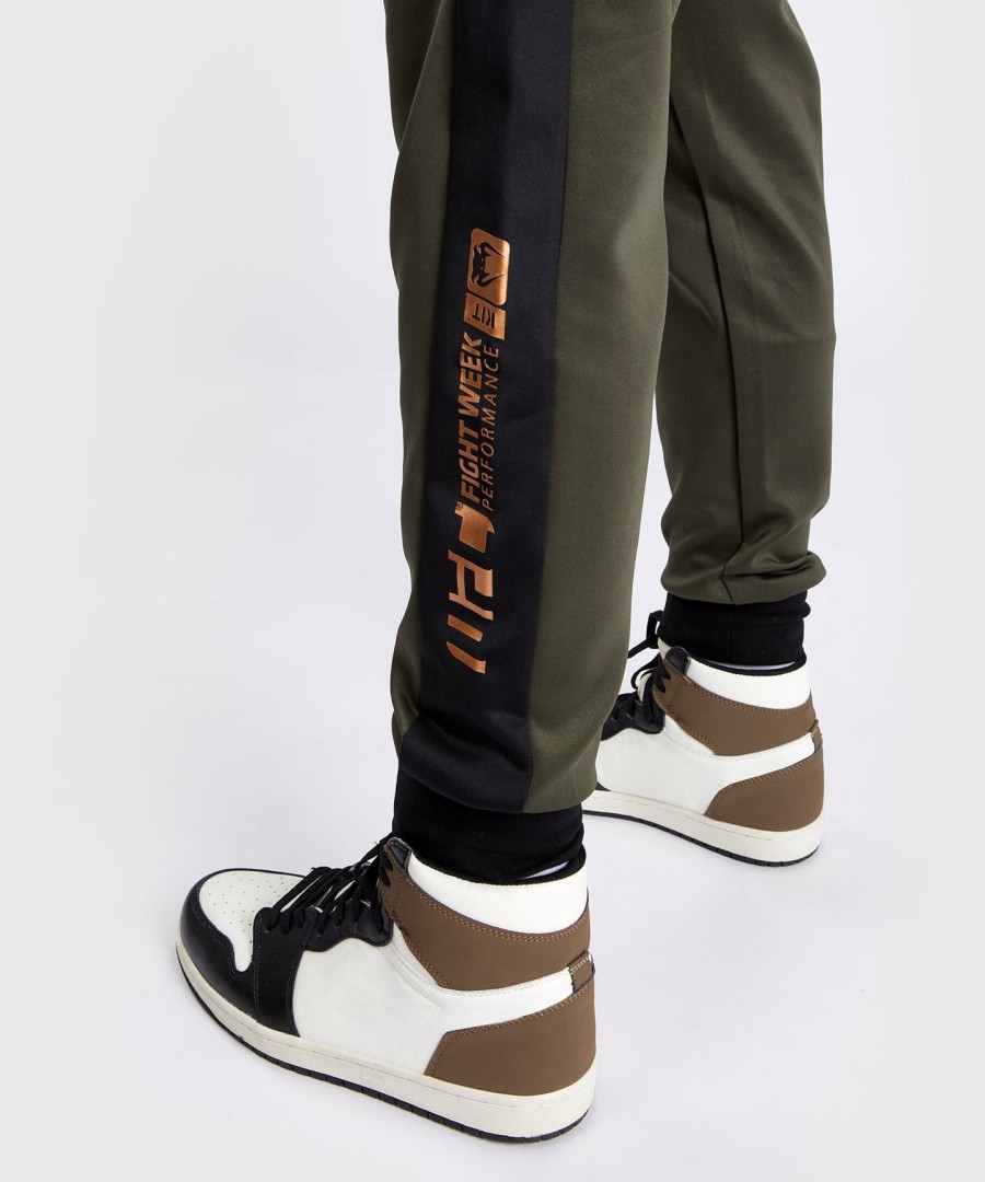 ufc adrenaline by venum fight week men performance jogging pants - khakibronze