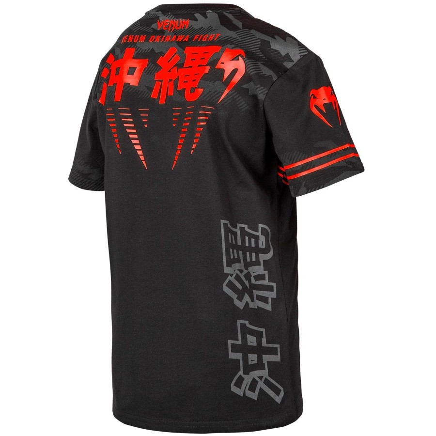 venum okinawa 2.0 kids t-shirt - blackred