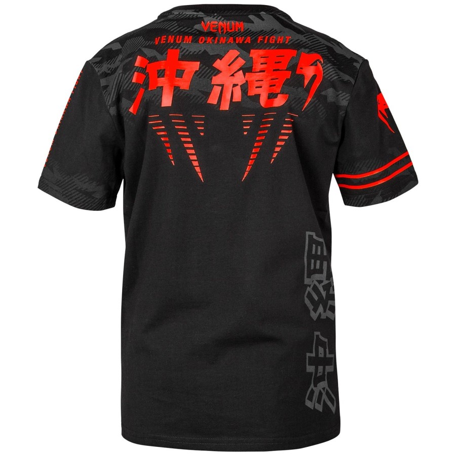 venum okinawa 2.0 kids t-shirt - blackred