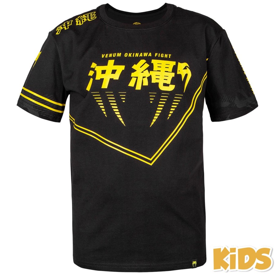 venum okinawa 2.0 kids t-shirt - blackyellow - exclusive