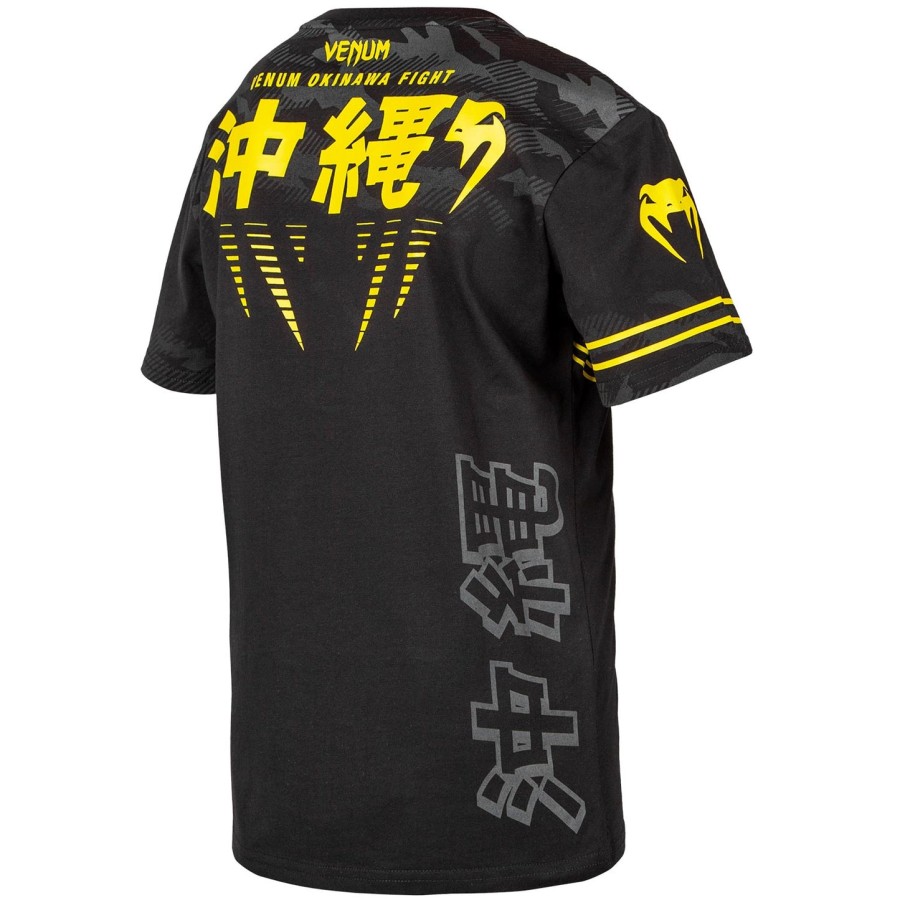 venum okinawa 2.0 kids t-shirt - blackyellow - exclusive