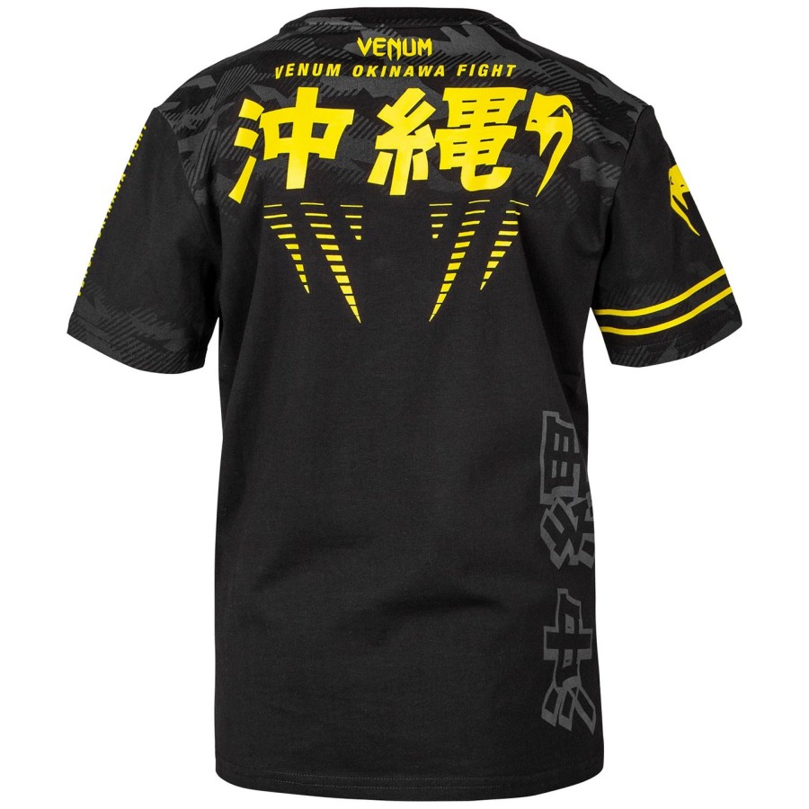 venum okinawa 2.0 kids t-shirt - blackyellow - exclusive