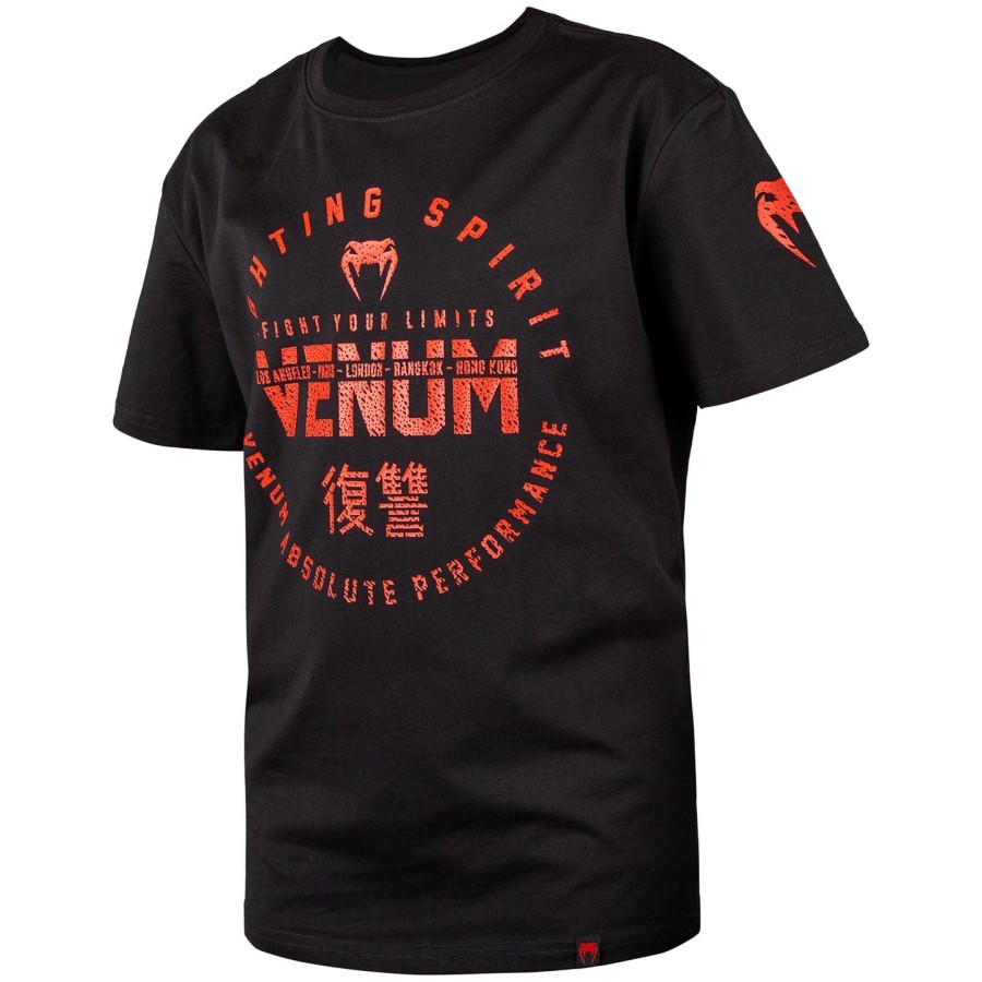 venum signature kids t-shirt - blackred