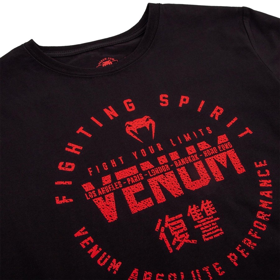 venum signature kids t-shirt - blackred