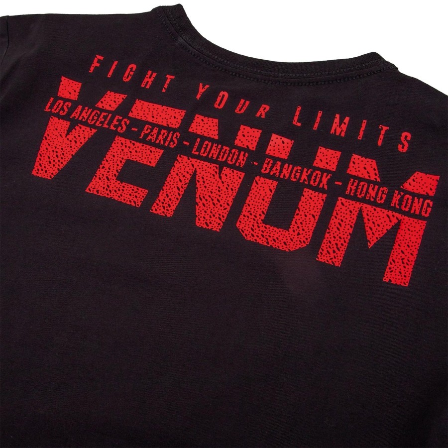 venum signature kids t-shirt - blackred