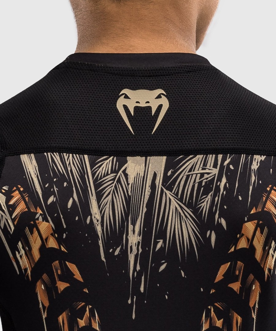 venum tiger kids short sleeve rashguard - blackneon orange