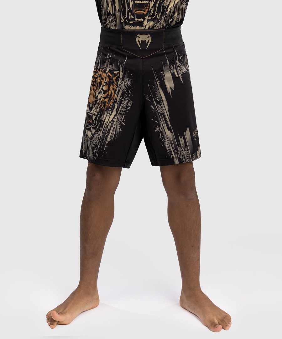 venum tiger kids fight shorts - blackneon orange