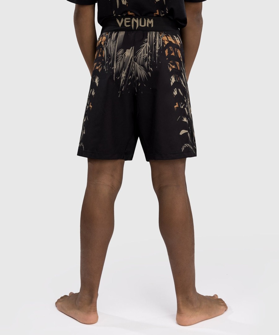 venum tiger kids fight shorts - blackneon orange