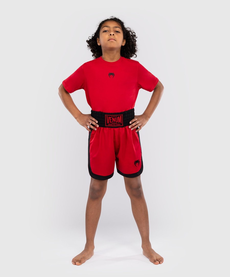 venum classic kids boxing shorts - cherry red