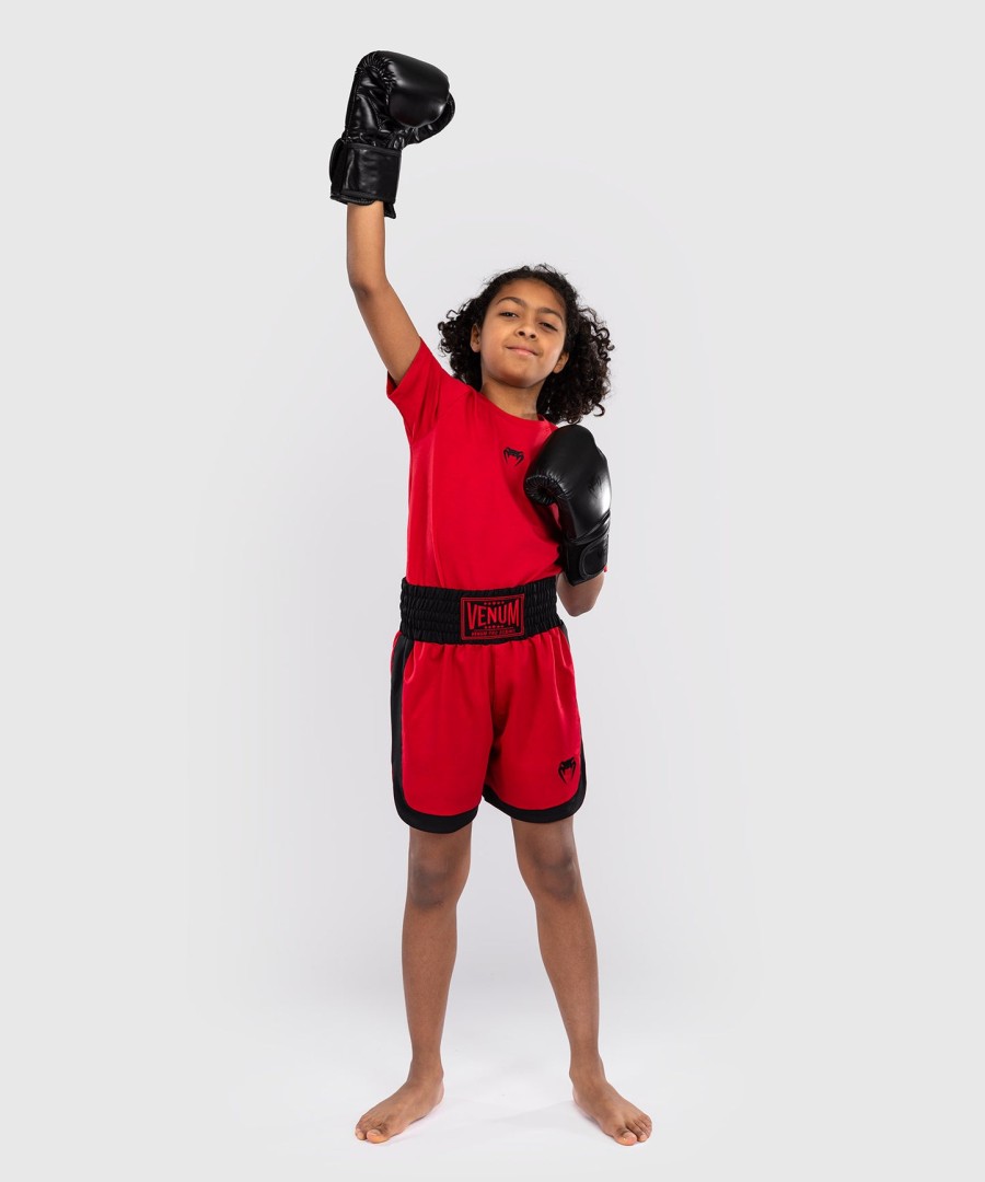 venum classic kids boxing shorts - cherry red