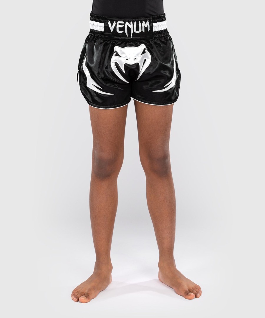 venum inferno kids thai shorts - black