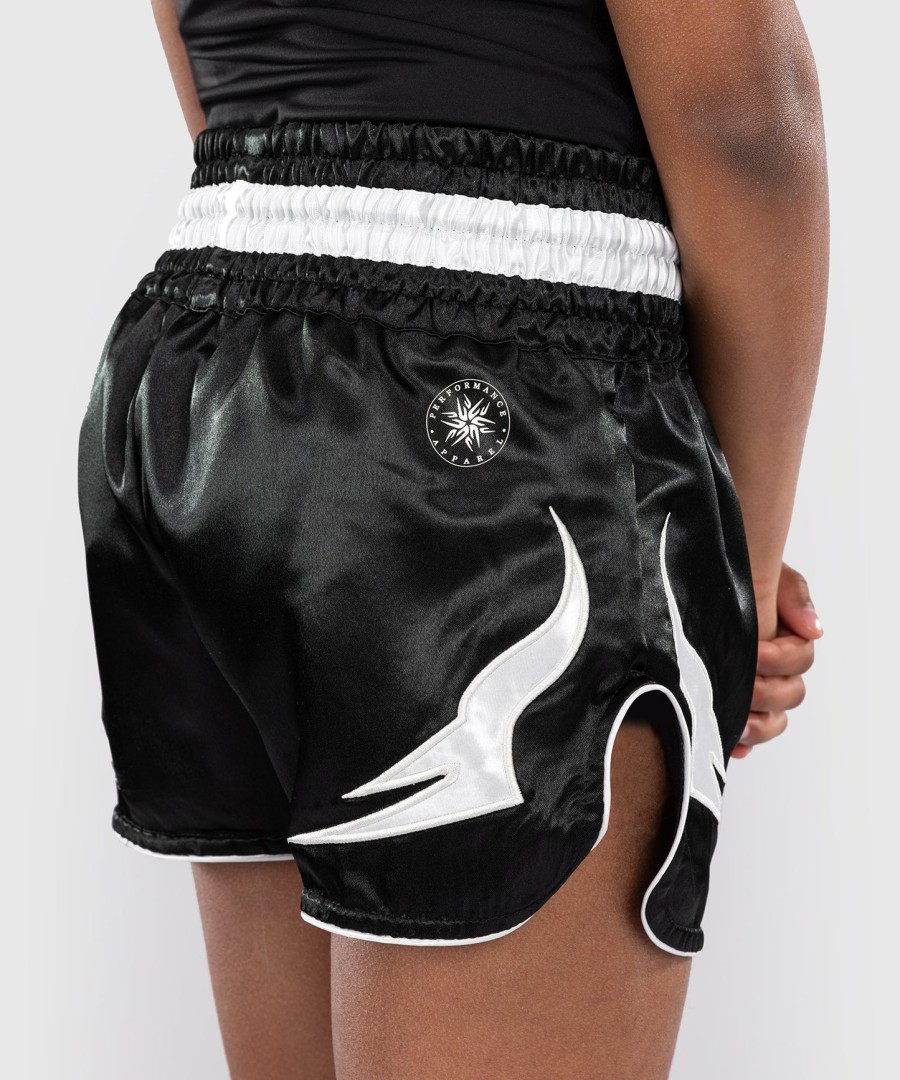venum inferno kids thai shorts - black