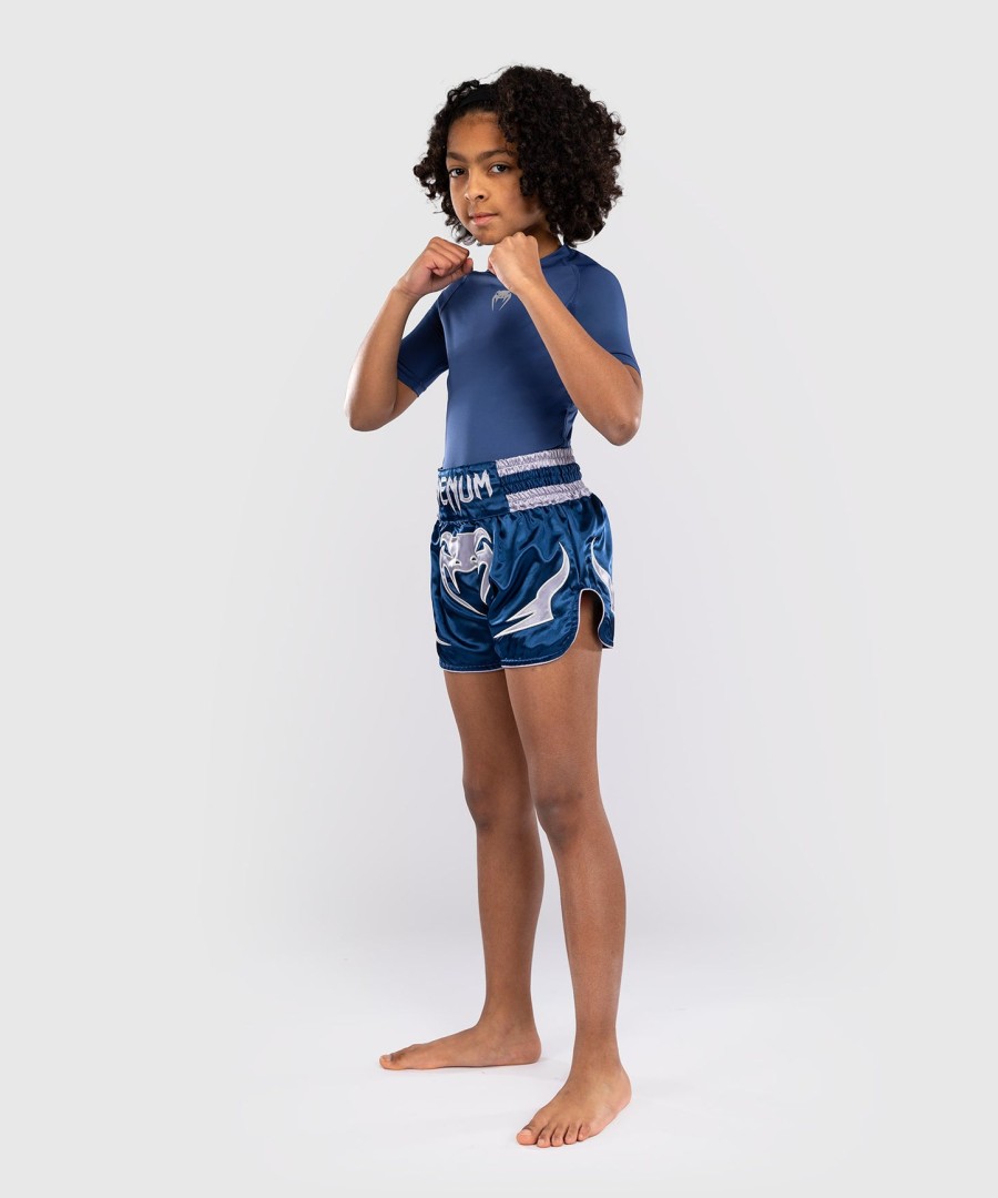 venum inferno kids thai shorts - royal blue