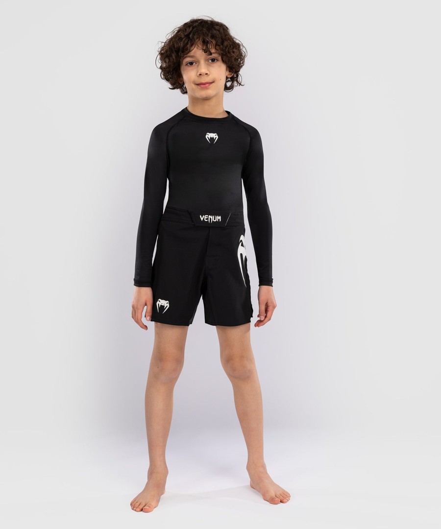 venum light kids fight shorts - black