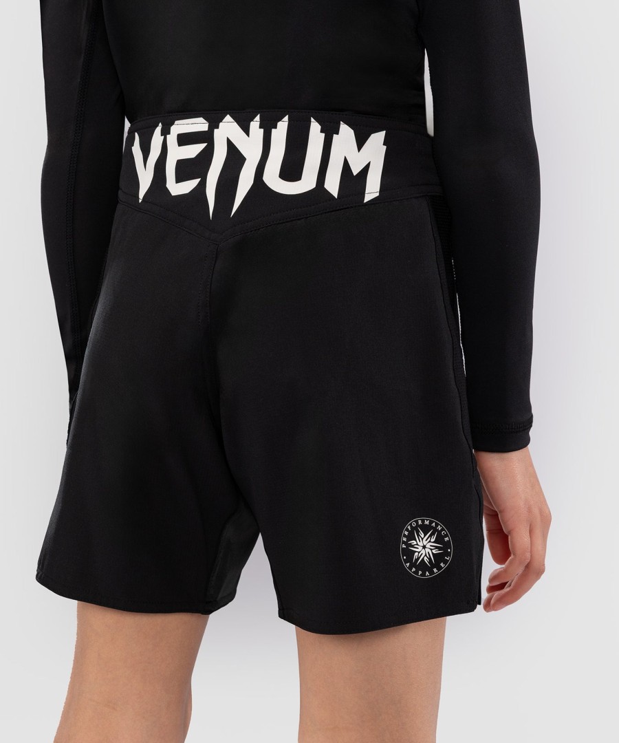 venum light kids fight shorts - black