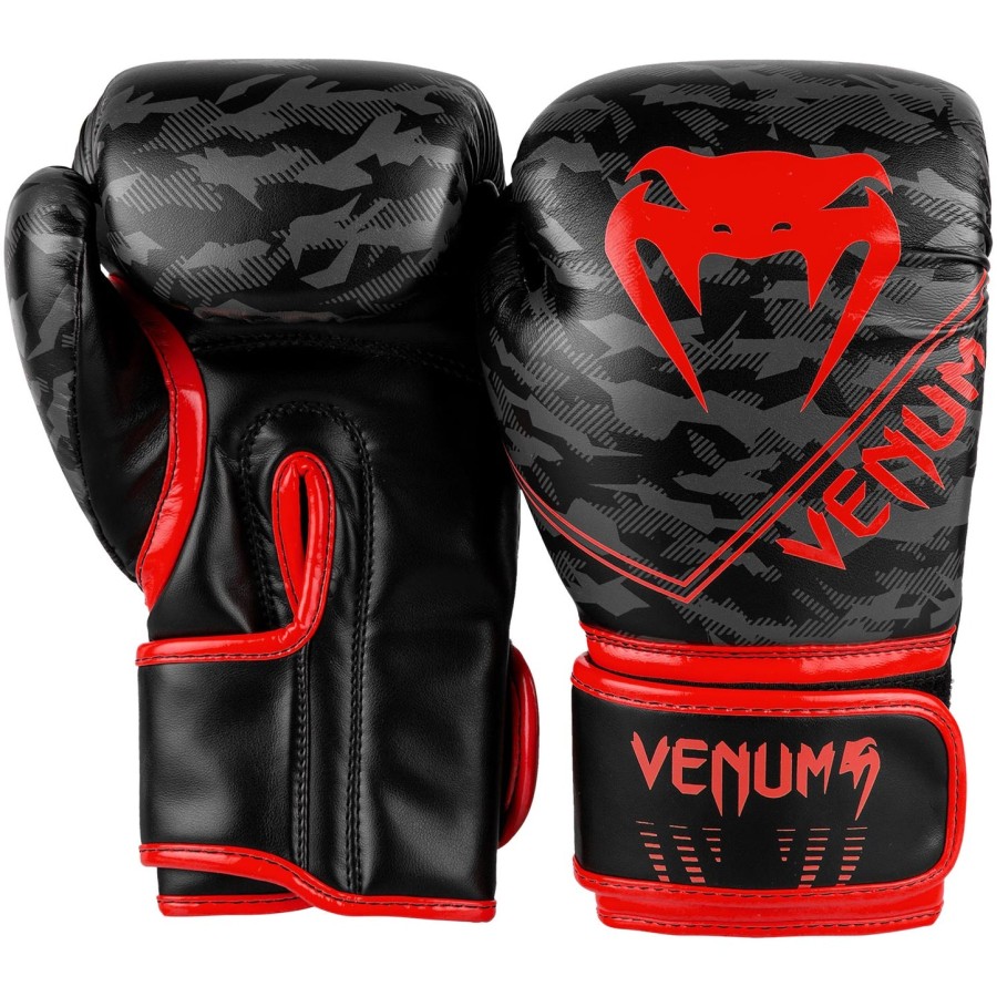 venum okinawa 2.0 kids boxing gloves - blackred