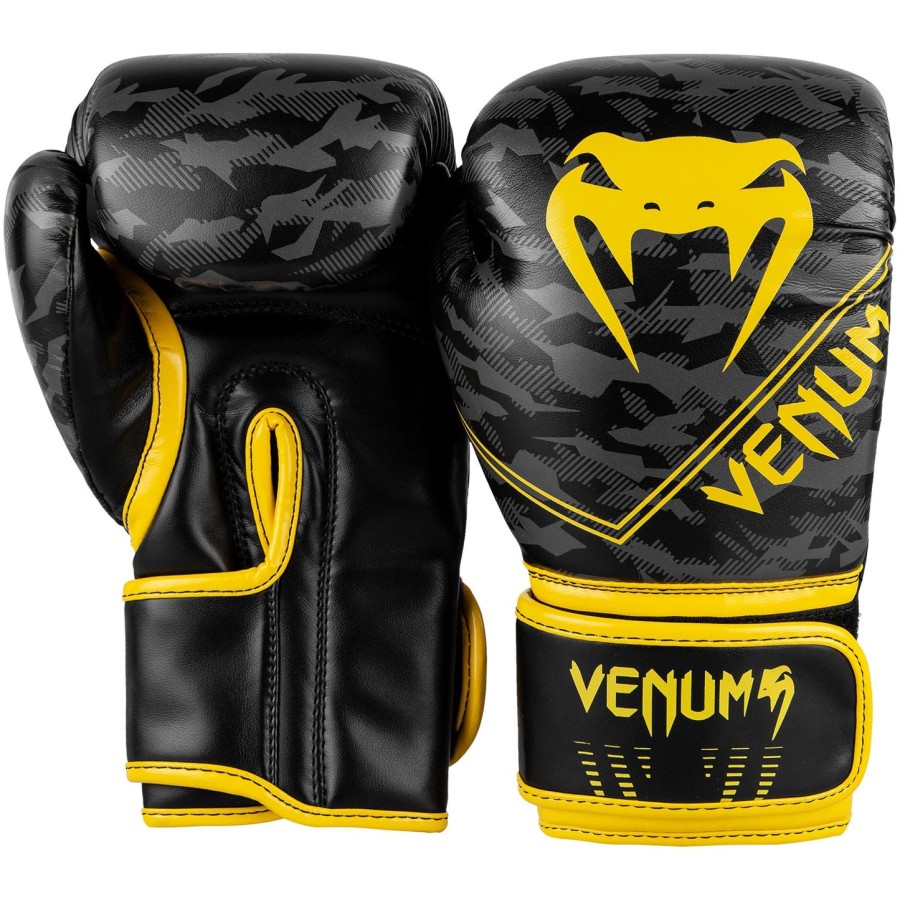 venum okinawa 2.0 kids boxing gloves - blackyellow
