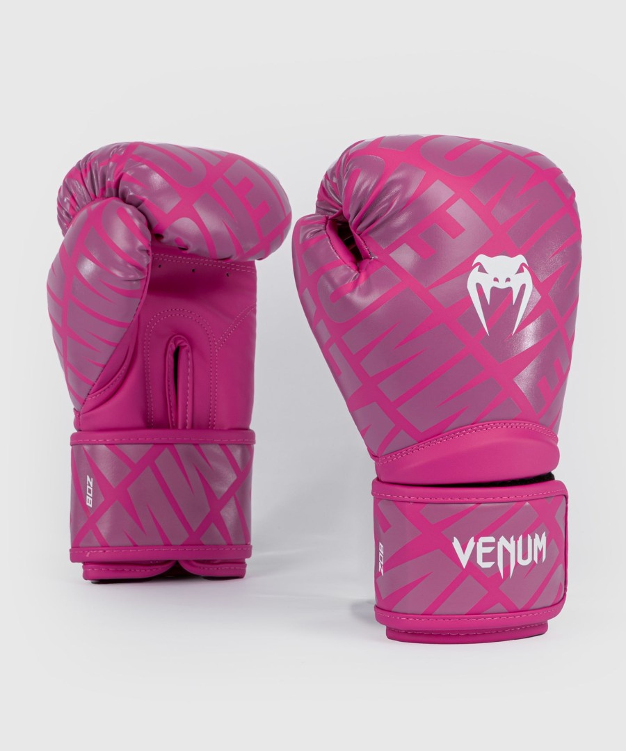 venum contender 1.5 xt kids boxing gloves - white-pink