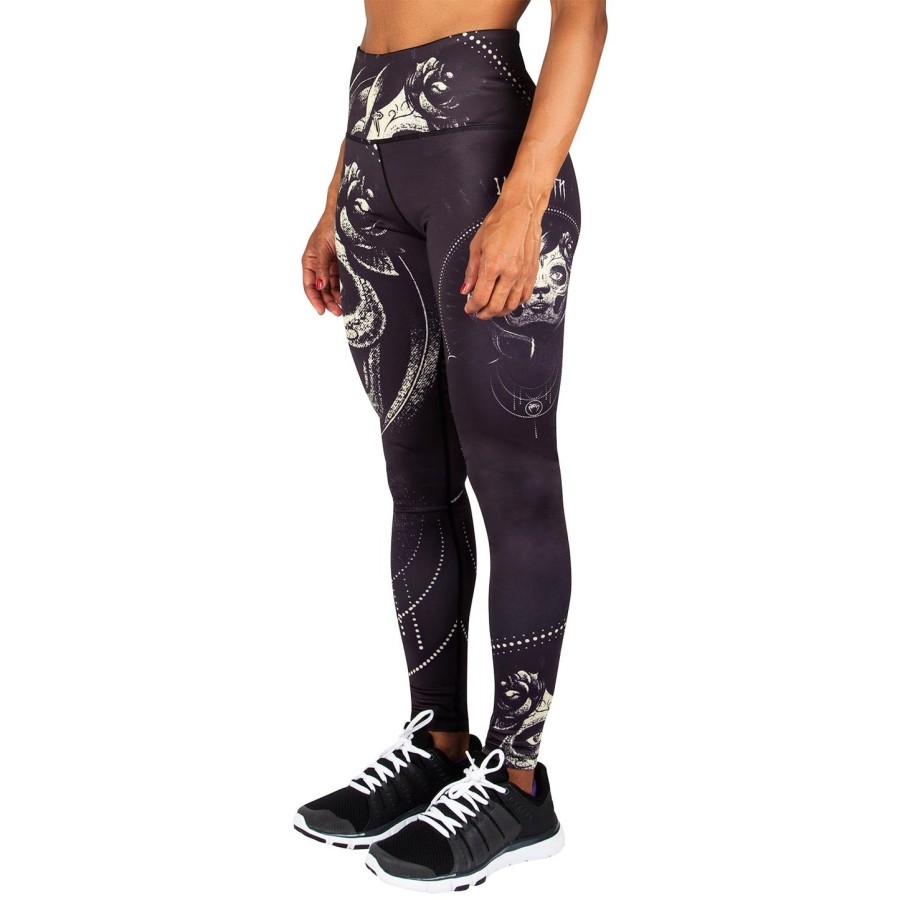 venum santa muerte leggings - blackyellow